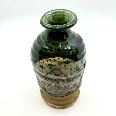 Aaron Scythe Oribe Sake Bottle