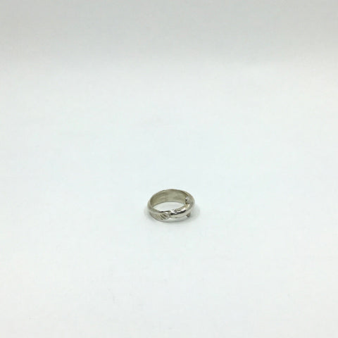 Long-finned eel Silver Ring size R