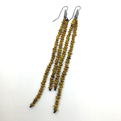 Kakano kowhai earrings