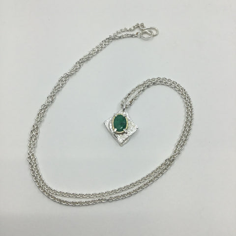 Emerald Column Necklace