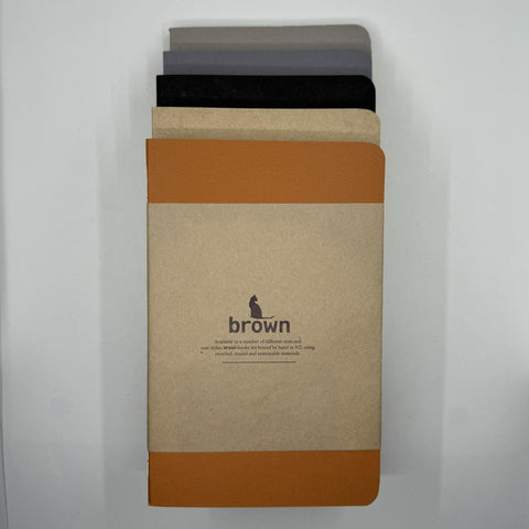 Brown Books Medium Blank Notebooks 3 Packs