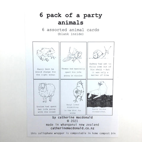 6 Pack of a Party Animals