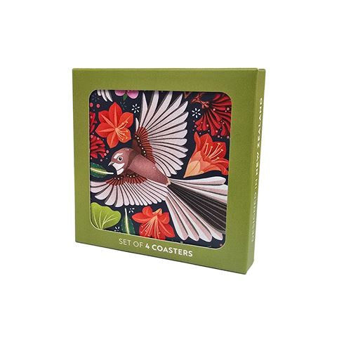 Chirpy Fantail Boxed Coasters Set of 4