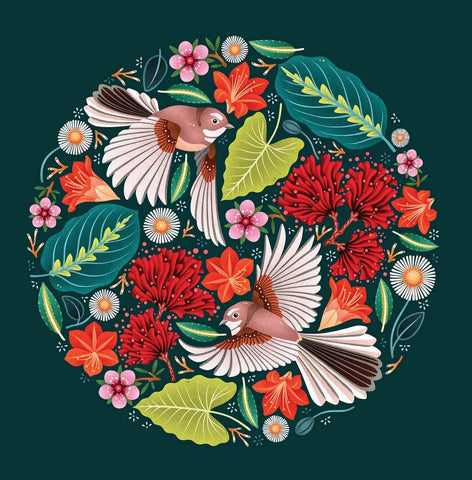 Chirpy Fantails Card