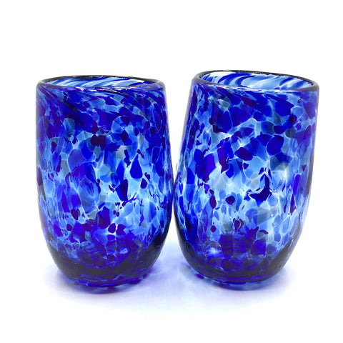 Glass Tumbler - Cosmic Blue