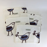 Fabric Purse - FERNBIRD blue