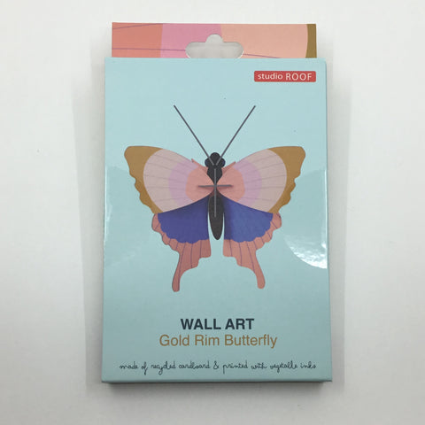 Wall Art - Gold Rim Butterfly