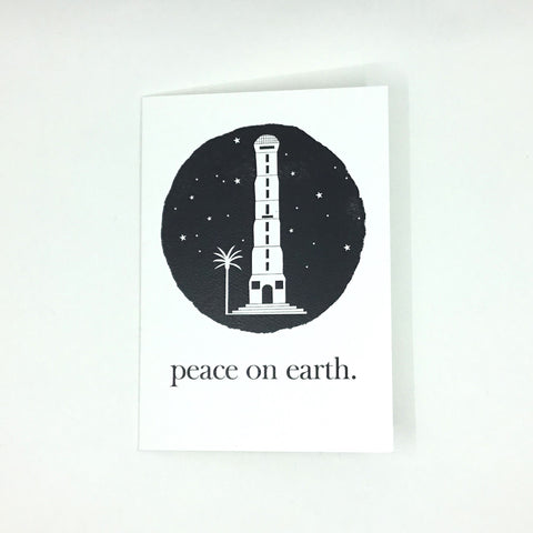 Peace on Earth Durie Hill - black on white