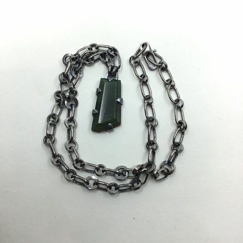 Smaller Pounamu Pendant - Narrow