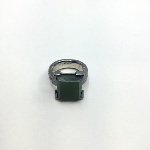 Large Pounamu Ring Square Ring