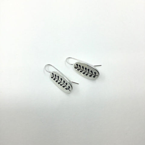 Kōwhai earring silver