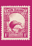 Kiwi 1935 Postage Stamp Card