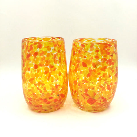 Glass Tumbler - Lemon & Orange