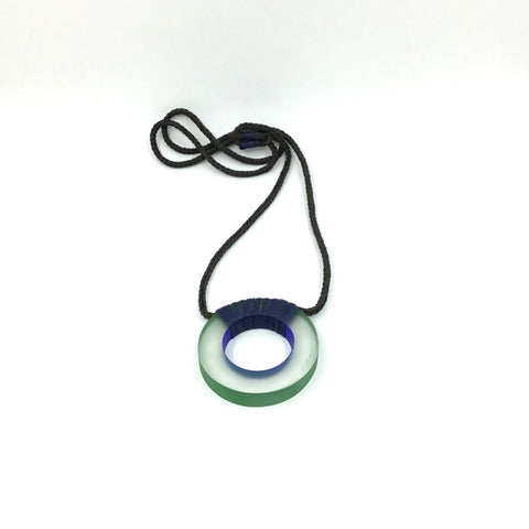 'Marui' Pendant - blue & green