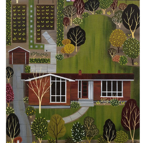 Mid Century House Card