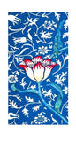 William Morris Flower On Blue Background Card