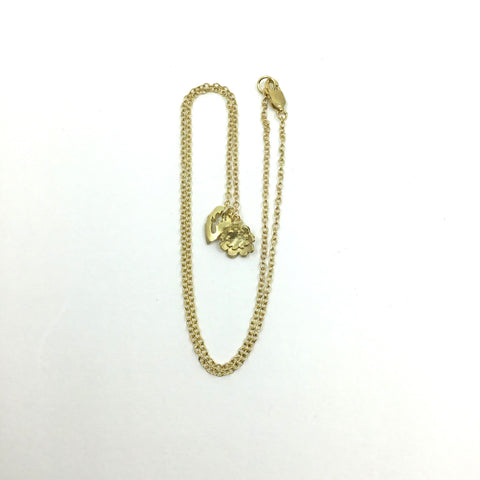 Briar Flower & Leaf Necklace