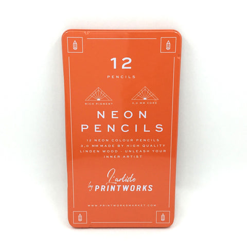 Printworks Colour Pencils (Set of 12) - Neon