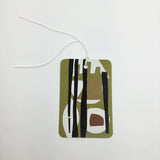 Gift Tag PAPERCUT green