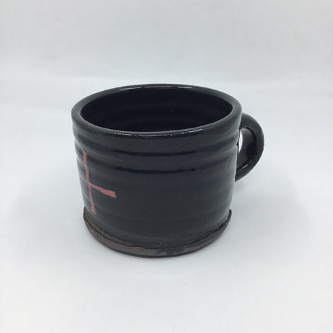 Black Red Cross Mug