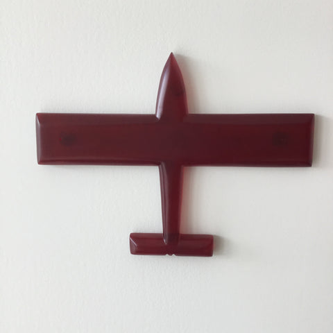Red Resin Plane Square Wingtip