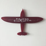 Red Resin Plane Spitfire