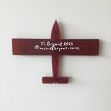 Red Resin Plane Square Wingtip
