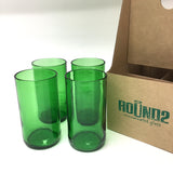 Round 2 Glass Tumbler | Green - set of 4