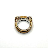 Ruins Ring Bronze with Sterling Silver Liner