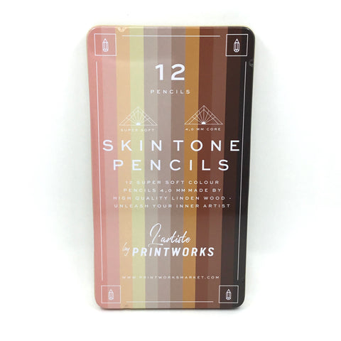 Printworks Colour Pencils (Set of 12) - Skin Tone