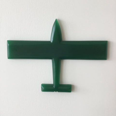 Green Resin Plane Square Wingtip