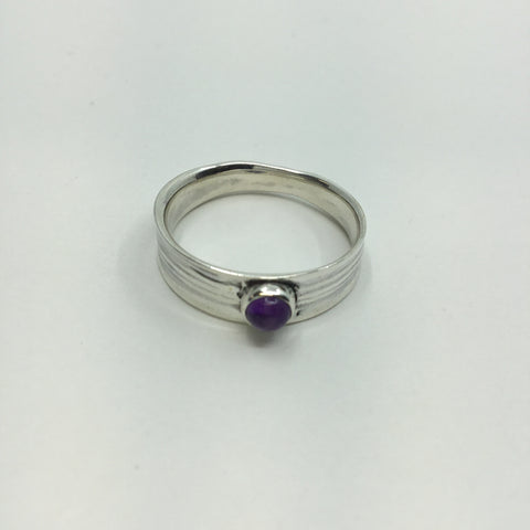 Petal Ring with Amethyst