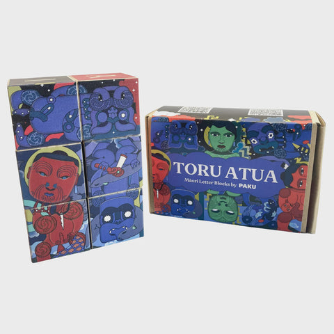 PAKU Pū Rākau Blocks - Toru Atua (Tūmatauenga, Tāwhirimātea, Tangaroa)