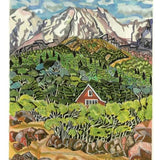 A welcome Red Tramping Hut Mt Ruapehu Card