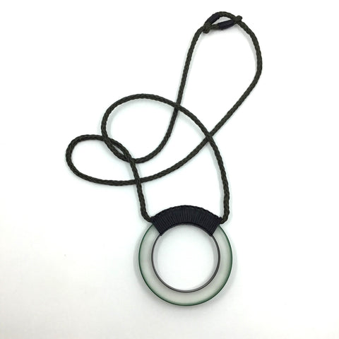 Black Inside Dark Green Outside Necklace
