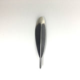 Silver Wing Feather Brooch