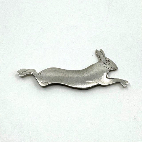 Su Keates Silver Hare Brooch