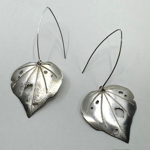 Su Keates Kawakawa Silver Earrings - Massive Dangles