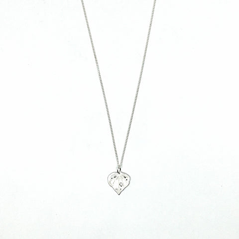 Silver Kawakawa Pendant Necklace Small