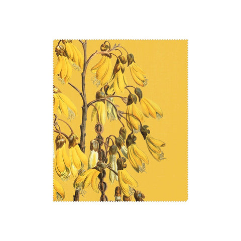 Vintage Botanical Kowhai Lens Cloth