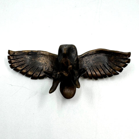 Lisa West Bronze Owl Brooch