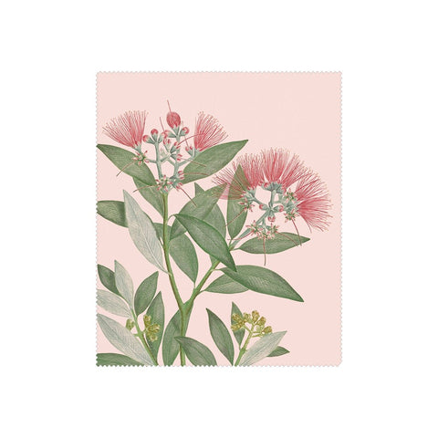 Vintage Botanical Pohutukawa Lens Cloth