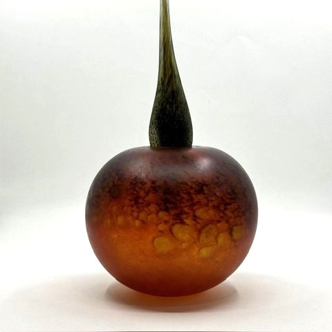 Fran Anderton Glass Tamarillo Bottle with Stopper