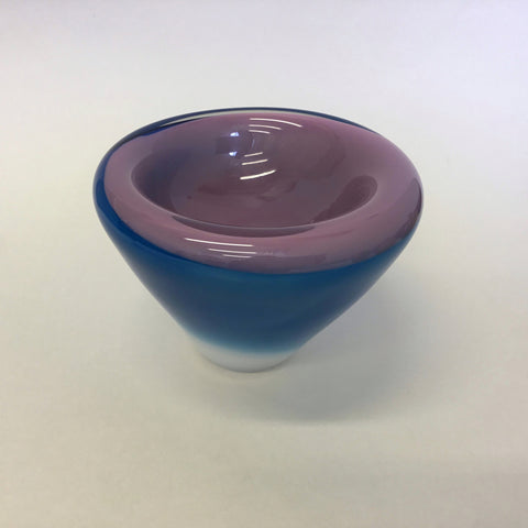 Double Bubble Bowl (pink, blue & white)